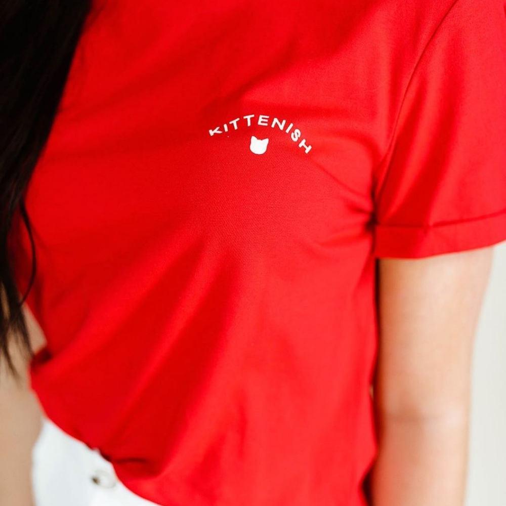 KITTENISH BY JESSIE JAMES DECKER RED TEE!